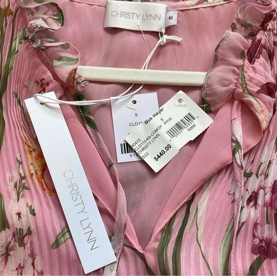 Vestido floral plisado Christy Lynn Lucia Foto 4 de 4