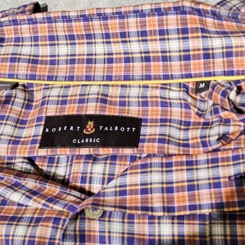 ROBERT TALBOTT CLASSIC-Multi Cotton Plaid, Mens L… - image 4