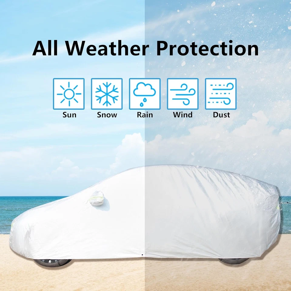 Full Car Cover for 170-190 inches SUV Waterproof All Weather Outdoor Anti-UV Foto 4 de 4