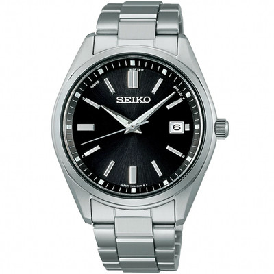 SEIKO Selection SBTM323 Black Solar Atomic Radio Men's Watch New in Box Japan