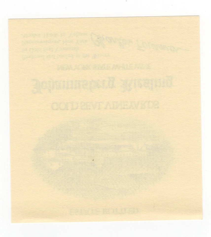 Vintage - Gold Seal Vineyard Johannisberg Riesling Wine Label - XL1i - Image 2 of 2