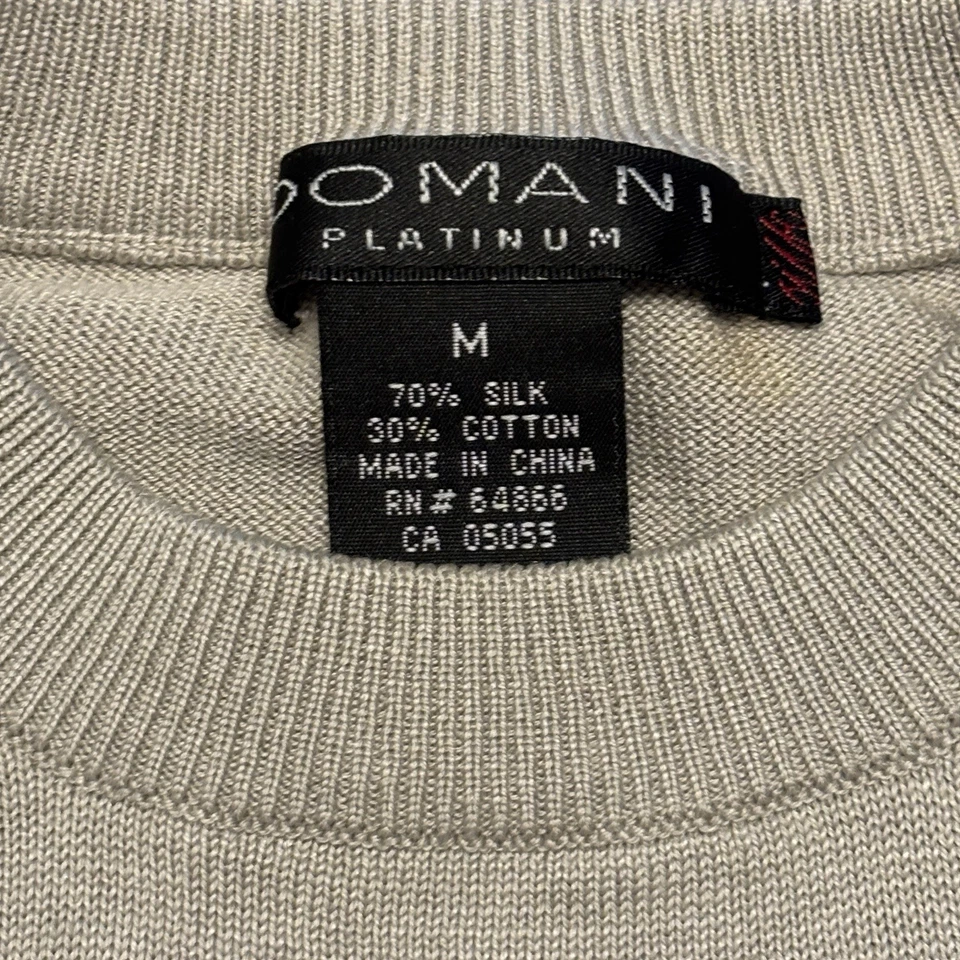 Domani Platinum stylish t-shirt, fitted, brown and gold mixed Men’s Medium - Image 2 of 4