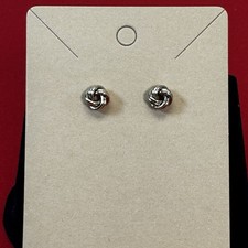 Love Knot Stud Gold Tone Earrings