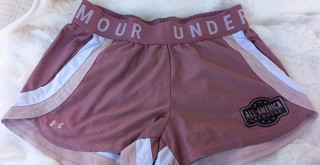 Under Armour Women Shorts Medium M Pink Play Up 3.0 Lacrosse All America Gym UA
