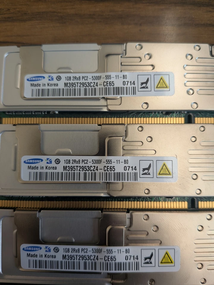 Samsung (4x1GB) 2Rx8, PC2-5300F-555-11-B0, M395T2953CZ4. Fully buffered DDR2 - Image 2 of 4