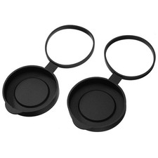 2PCS Durable Rubber Len Cover Caps For Binoculars Objective Optics Protect