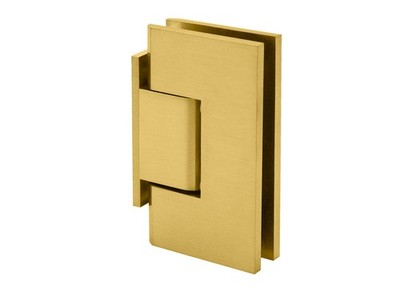 Glendale Square Wall Mount Offset Short Back Plate Hinge - Satin Brass