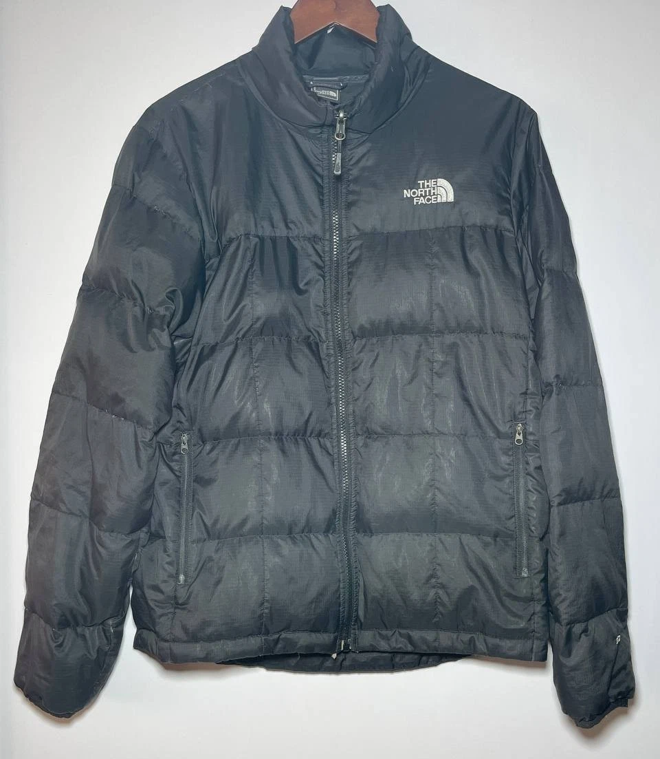 The North Face 550 Down Puffer Jacket Black Men’s S Goose Down Insulated