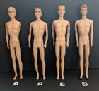 Vintage 1960s Mattel Ken & Allan Dolls Lot – Flocked/Molded Hair, SL Bodies (A)