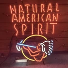 Natural American Spirit Cigarettes Glass Neon Sign - GENUINE, Vintage Wall Decor