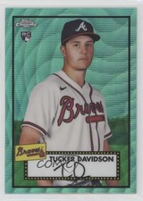 2021 Topps Chrome Platinum Anniversary Aqua Wave Refractor Tucker Davidson 0c6