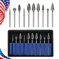 10Pcs Dental Lab Polishing Bur Drills Tungsten Steel Carbide Burs 2.35MM CE FDA
