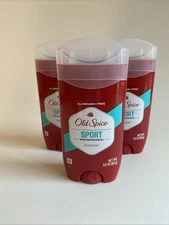 LOT OF 3 NEW & UNOPENED Men's Old Spice SPORT High Endurance Deodorant; 3 oz
