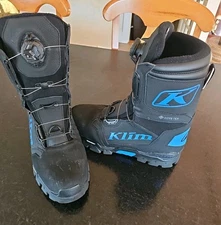 KLIM KLUTCH GTX BOA SNOWMOBILE Gore-tex Black - Electric Blue 11
