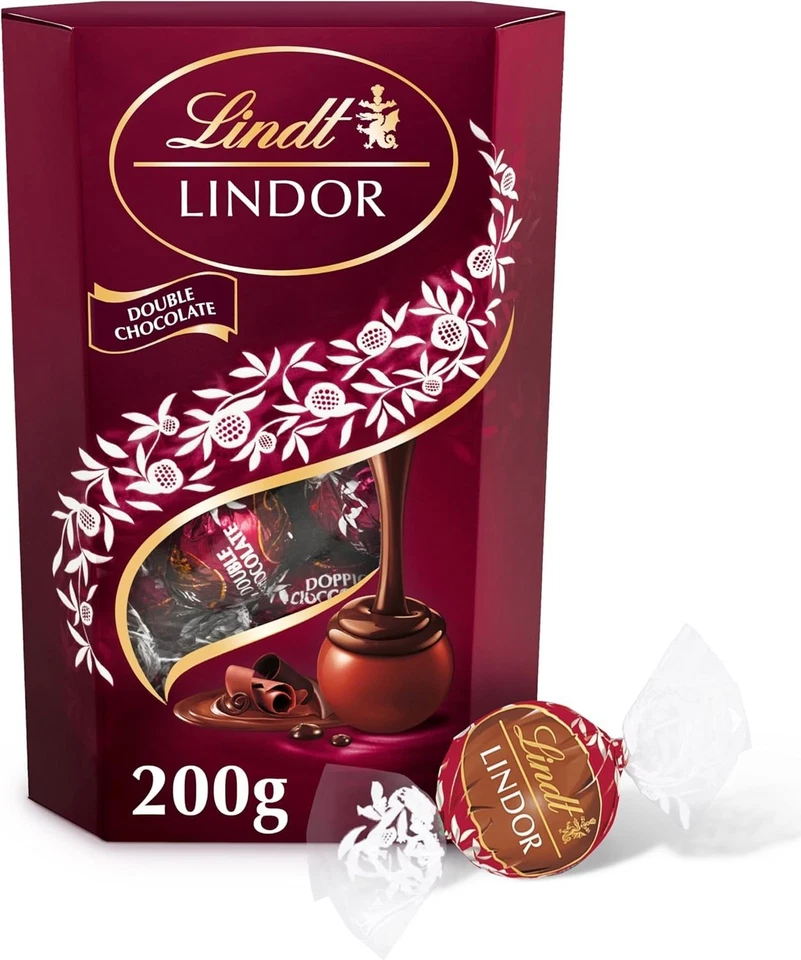 LINDT LINDOR MILK CHOCOLATE TRUFFLES BOX