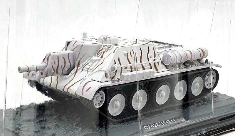 Altaya 1/43 Scale Diecast Tank MZ13 - SU-122 1943R. - White