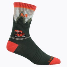 MERRELL Unisex Everyday Fun Do L HIKING CREW SOCKS, SM Small Medium New
