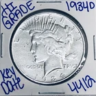 1934 D SILVER PEACE DOLLAR AUTHENTIC HI GRADE U.S. MINT COIN RARE KEY DATE 4412