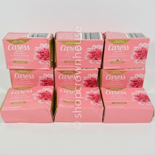 9 bars Caress Daily Silk Moisturizing Bar Soap WHITE PEACH  ORANGE BLOSSOM