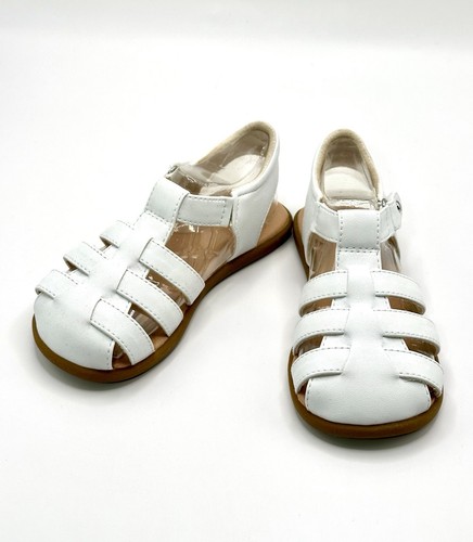 UGG unisex kids Kolding Fisherman Strappy Sandal 10 Toddler White New in Box
