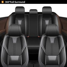 Car Frontrear Seat Covers For Honda Civic 2003-2015 Faux Leather Protector Pad