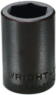 1/2'' Drive Standard Impact Metric Socket 6 Point - Wright Tool