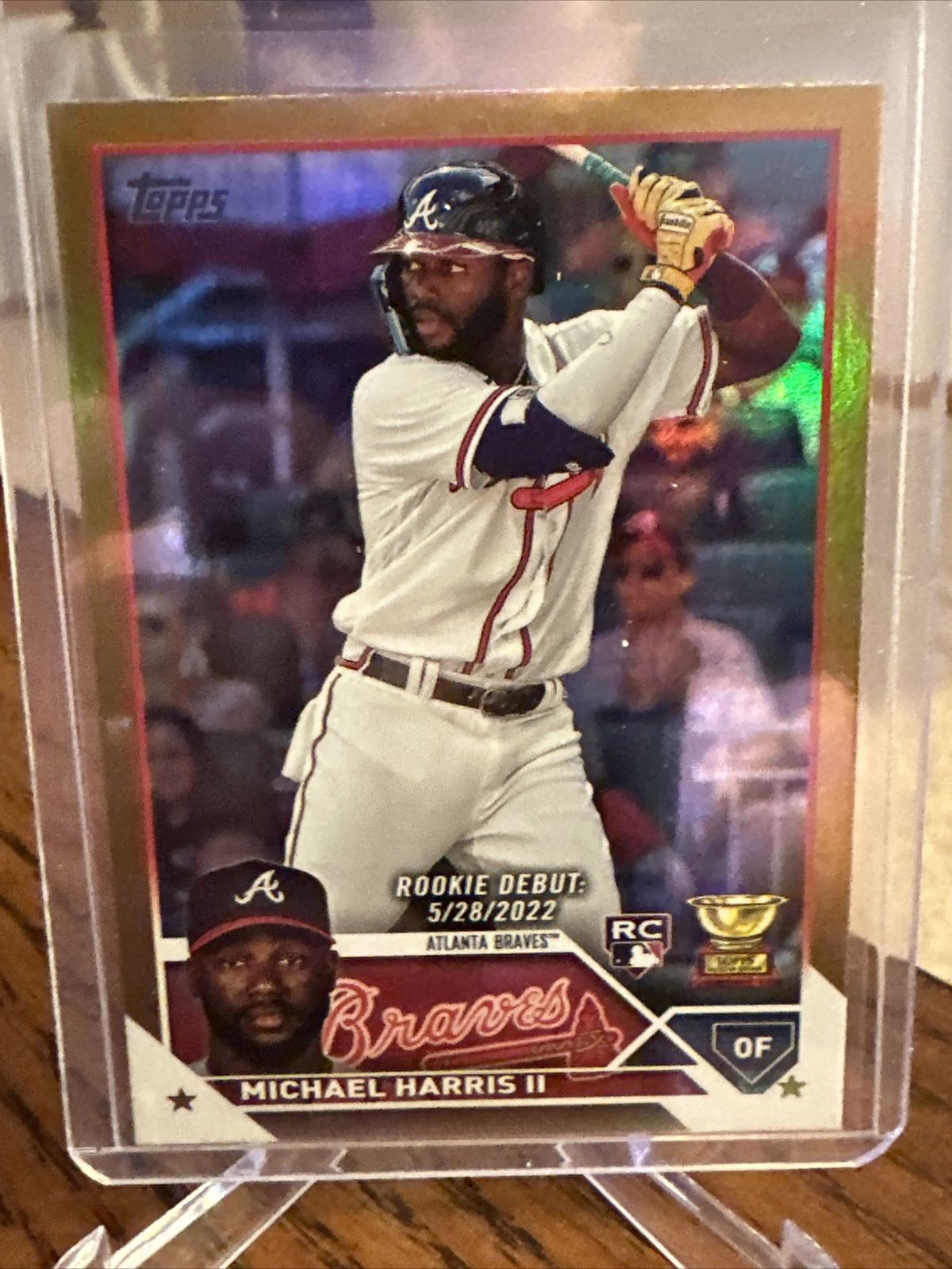 2023 Topps Update MICHAEL HARRIS II RC Rookie Debut Gold Foil #US225 Braves