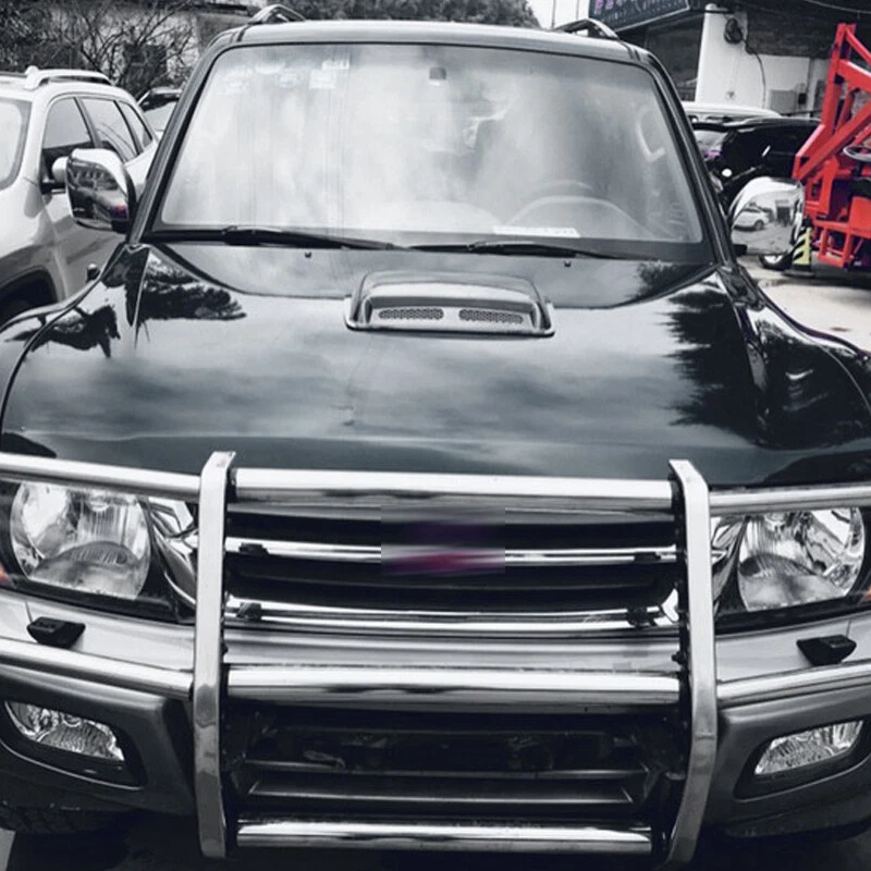 Car Engine Hood Air Flow Inlet Vent Cool SUV Front Grille Large Decor Cover Trim - Image 4 of 4