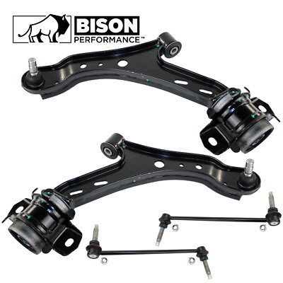 Bison Performance 4pc Front Lower Control Arm SwayBar Link Kit For Mustang 05-10