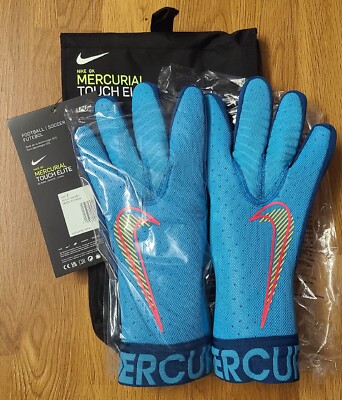 $150 Nike GK Mercurial Touch Elite Size 7 Blue Goalkeeper Gloves DC1980-447 NWT | eBay.de