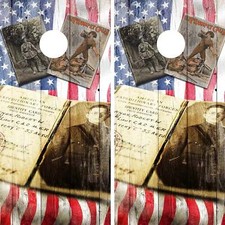 KT Cornhole Wraps US Military Forces laminated Cornhole Vinyl Wraps / Sticker