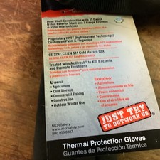 Memphis Ninja Ice N9690S Insulated Work Glove 15-Gauge Nylon Exterior Shell new 