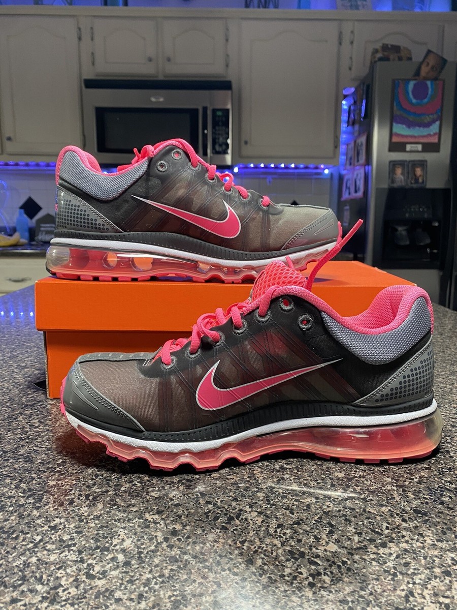 Nike Air Max 2009 Vivid Pink Grey Woman's 9 Nds Only Worn