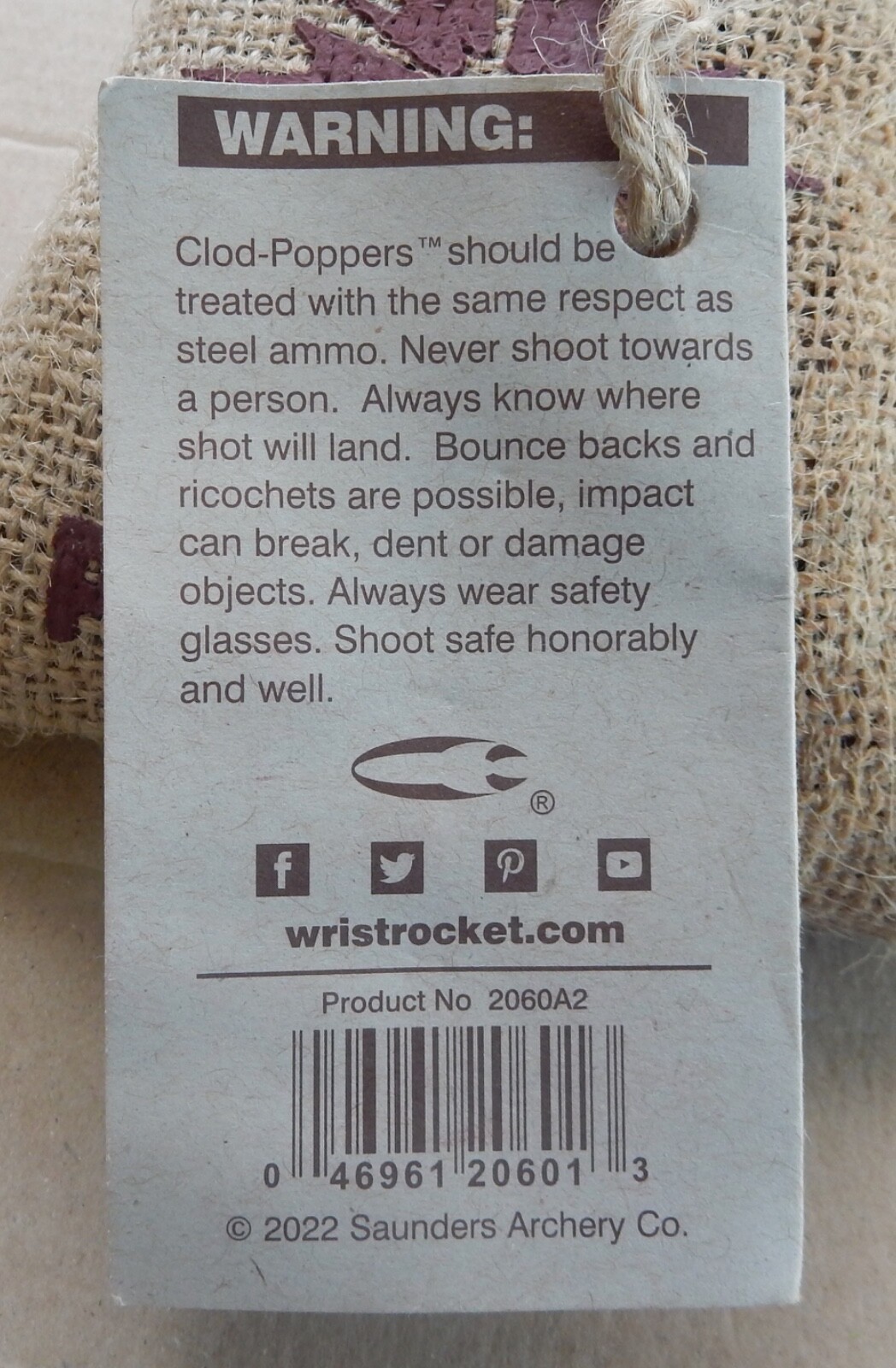 Wood Slingshot with 200 Clod Poppers