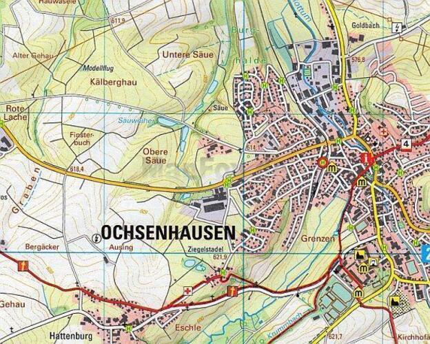 Thumbnail - W263 Bad Waldsee - Biberach An Der Riß, Bad Wurzach | V. | Wanderkarte