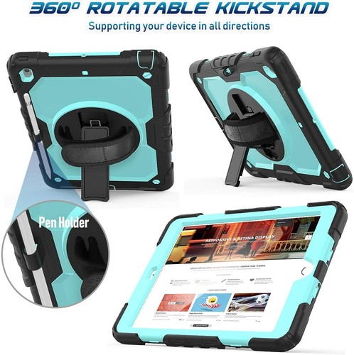 Porte-crayon support rotatif sangle à main ceinture pour iPad 10.2 7ème génération étui - Photo 30/31