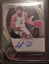 2021-22 Panini Prizm Draft Picks Draft Picks Auto LJ Figueroa #DP-LJF Auto