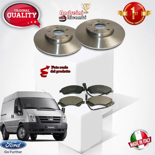KIT 4 PASTIGLIE E 2 DISCHI ANTERIORI FORD TRANSIT 2.2 TDCI 100CV DAL 2011 -> - Foto 2 di 4
