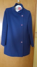 STEVE Vintage wool 3/4 length coat - Cobalt Blue