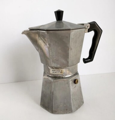 VTG 1981 Crusinallo Junior Express Espresso Coffee Maker Stovetop Italy  Aluminum