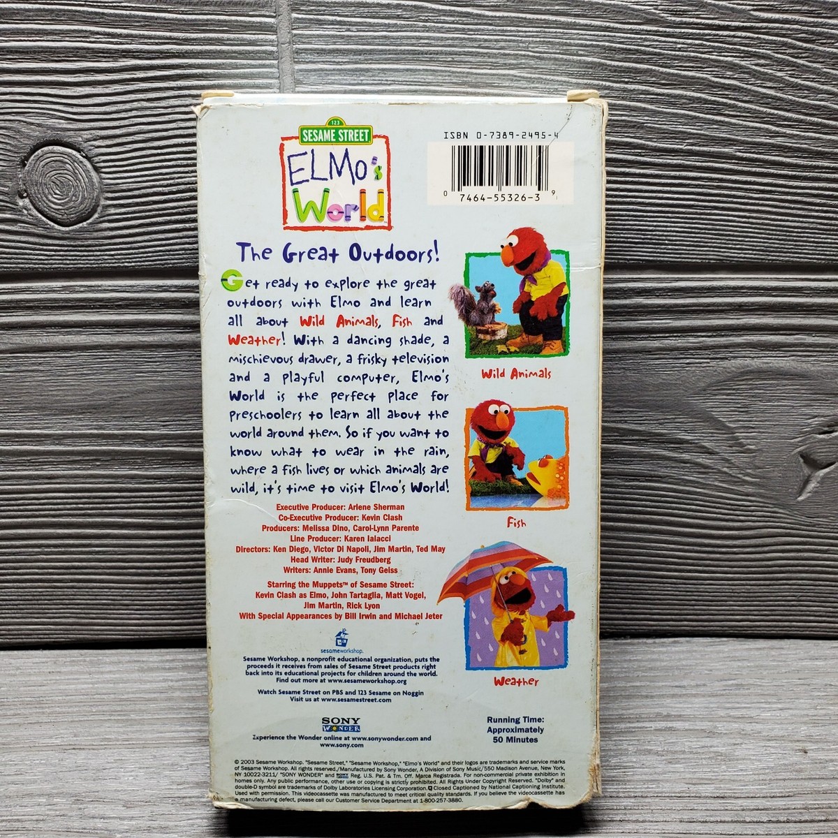 Sesame Street - Elmo's World: The Great Outdoors! (VHS 2003) Sony