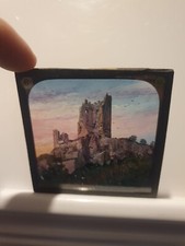 Antique, Glass Lantern Slide, The Castle of Drachenfels (GS.7)(40)
