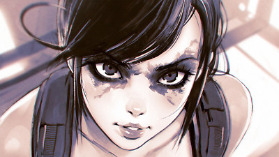 Anime quiet video games brunette gray eyes 2d fan  Custom Playmat Mat Pad