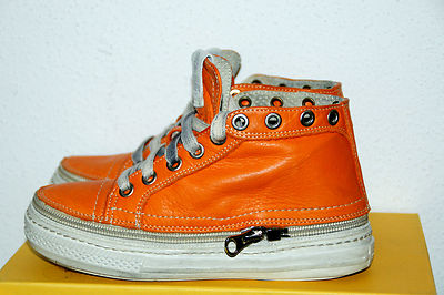 ENRICO FANTINI Jungen Schuhe Sneaker Original Leder Gr. 31 NEUwertig in OVP