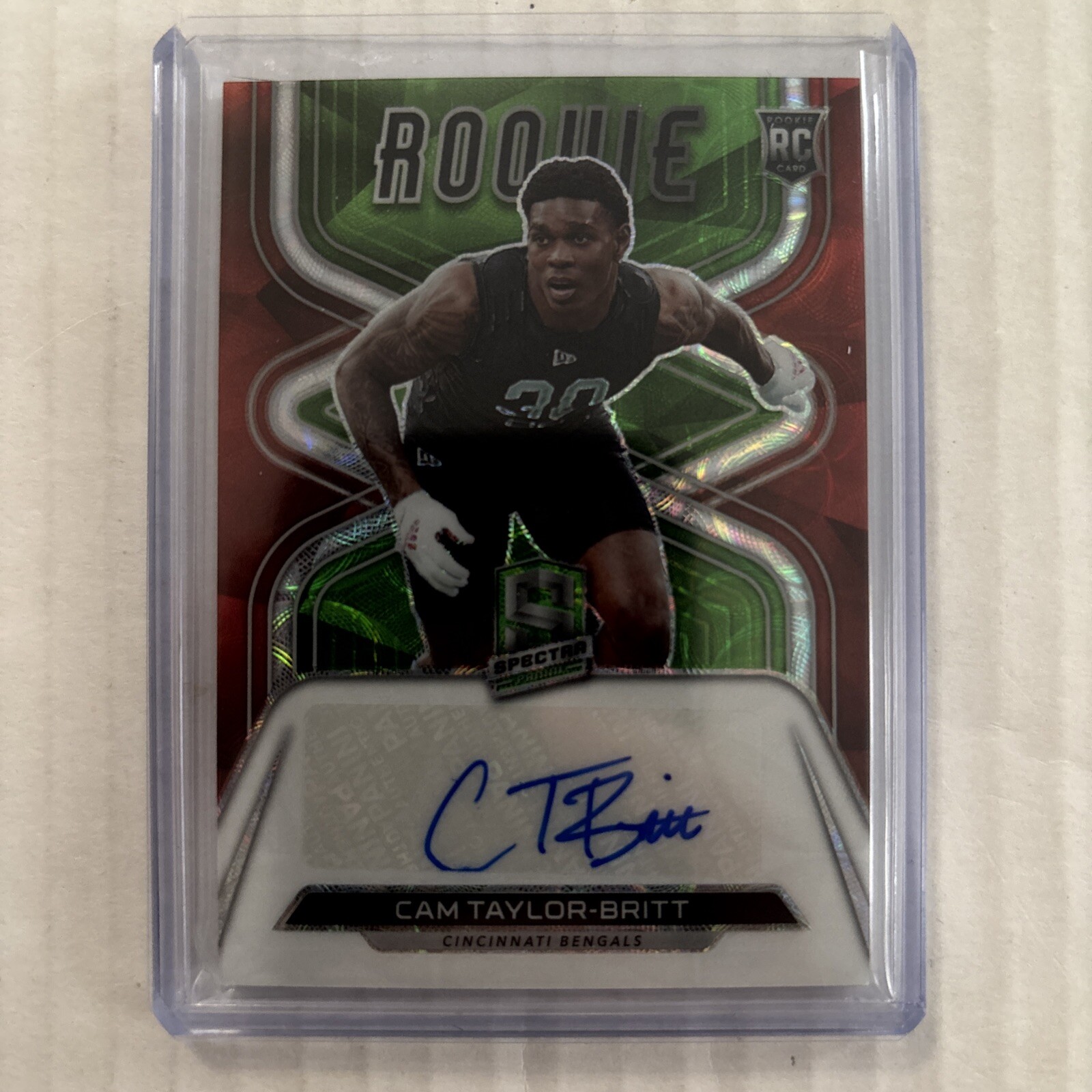 Cam Taylor-Britt Panini Spectra Rookie Autographs #25 Base