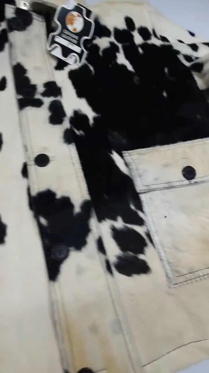 PONY Giacca da donna in vera pelle di cavallo western naturale vera pelle di mucca pura pelle di mucca