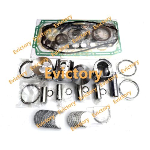 For yanmar 4TN92 4D92E 4TNE92 rebuild kit piston ring liner gasket bearing - Picture 3 of 3
