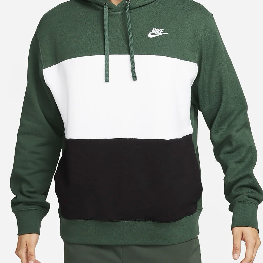 Nike Club Fleece Hoodie Sweatshirt French Terry Color-Block FB7415