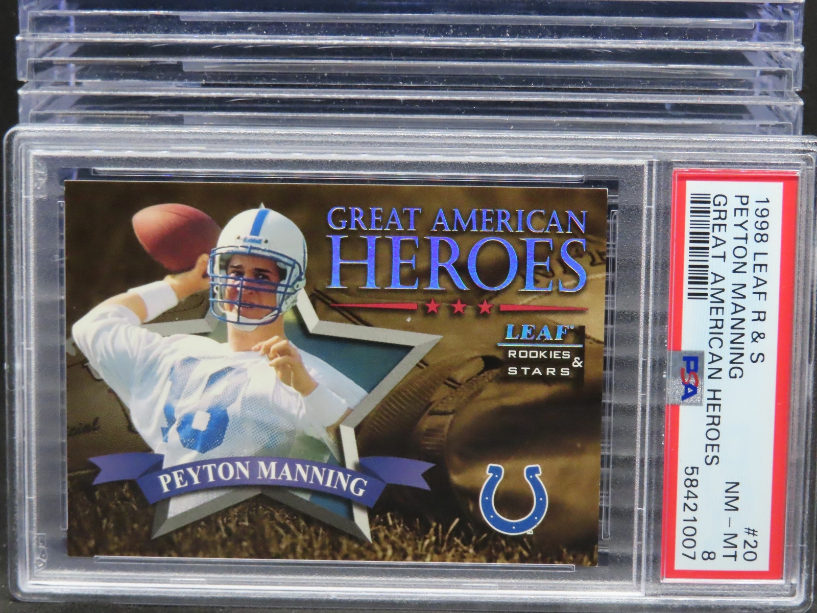 Peyton Manning Leaf R & S Great American Heroes #20 Base