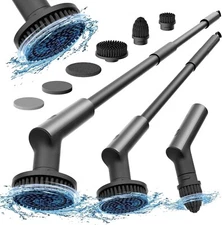 Hoto Electric Cordless Spin Scrubber 51" Extendable Handle IPX7 Waterproof